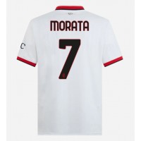 Dres AC Milan Alvaro Morata #7 Preč 2024-25 Krátky Rukáv